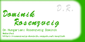 dominik rosenzveig business card